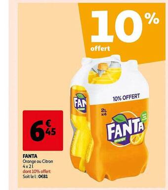 Auchan Fanta offre