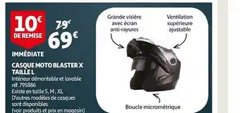 Auchan Casque moto blaster x taille l offre