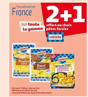 Auchan La gamme pâtes farcies lustucru offre