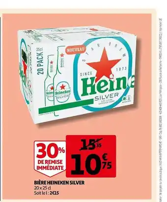 Auchan Bière heineken silver offre