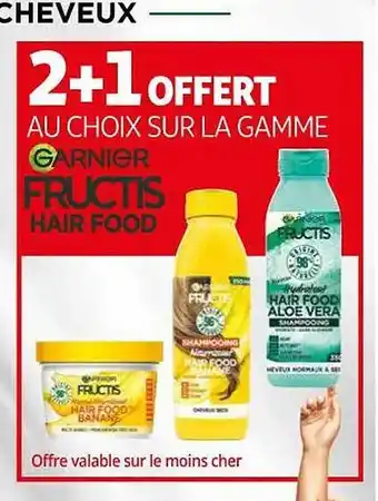 Auchan La gamme garnier fructis hair food offre
