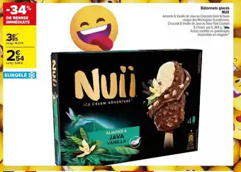 Carrefour Market Bâtonnets glacés nuii offre