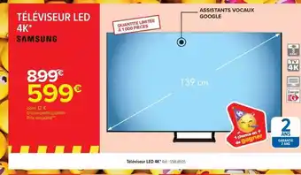 Carrefour Téléviseur led 4k samsung offre
