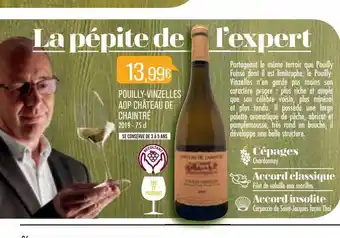 Match Pouilly-vinzelles aop château de chaintré 2019 offre