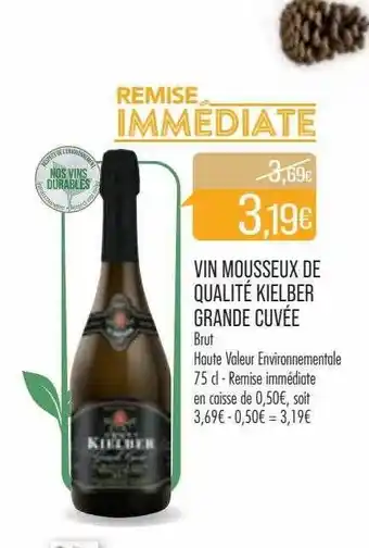 Match Vin mousseux de qualité kielber grande cuvée brut offre