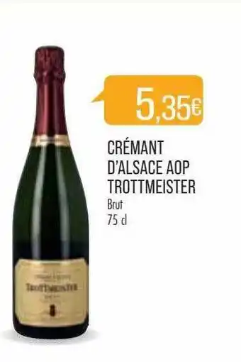 Match Crémant d'alsace aop trottmeister brut offre
