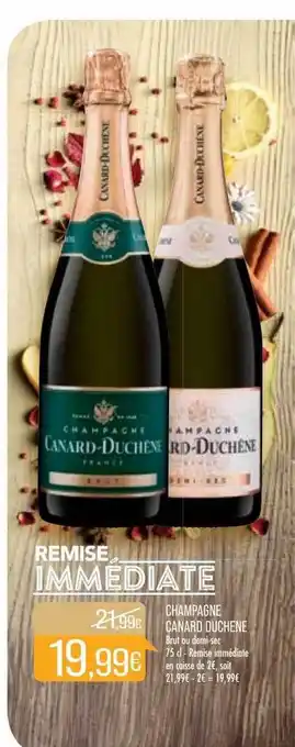 Match Champagne canard duchêne brut ou demi-sec offre