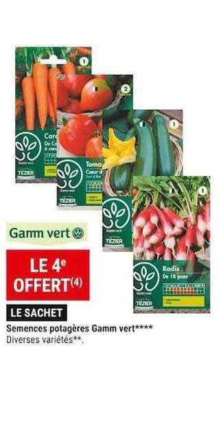 Gamm vert Semences potagères gamm vert offre