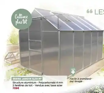 Bricomarché Serre jardin 6,03 m² offre