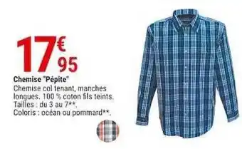 Gamm vert Chemise offre