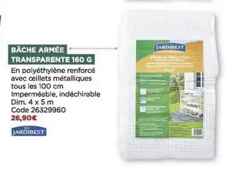 Bùche armée transparente 160 g jardibest