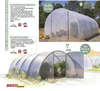 Bricomarché Serre 3 x 6 m pied droit 2 portes brico marché, serre maraîchère 27 m² brico marché offre
