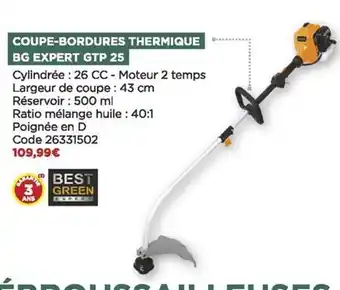 Bricomarché Coupe-bordures thermique bg expert gtp 25 best green offre
