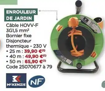 Bricomarché Enrouleur de jardin mc kenzie offre