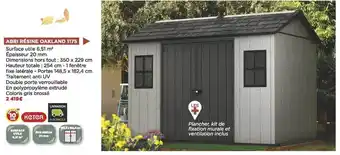 Bricomarché Abri résine oakland 1175 keter offre
