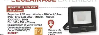 Bricomarché Projecteur led avec détecteur offre