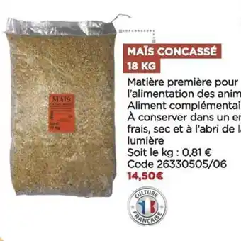 Bricomarché Maïs concassé 18 kg offre