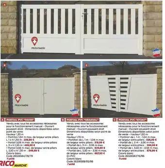 Portail pvc
