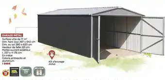 Bricomarché Garage métal offre