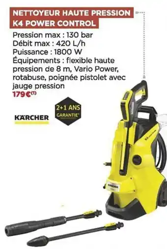 Bricomarché Nettoyeur haute pression k4 power control offre