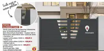 Bricomarché Portail aluminium offre
