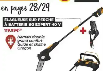 Bricomarché Élagueuse sur perche à batterie bg expert 40v offre