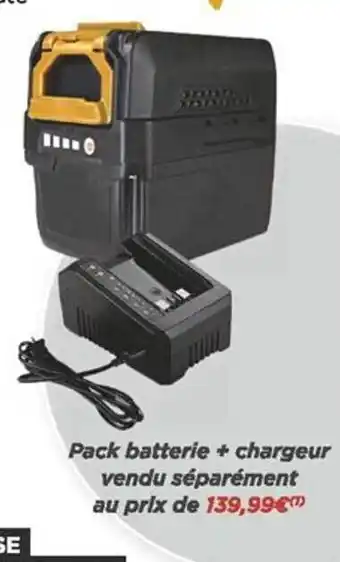 Bricomarché Pack batterie + chargeur offre