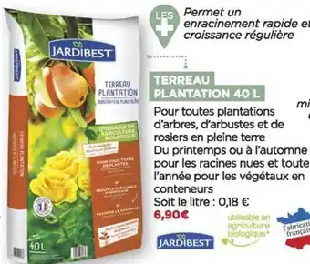Terreau plantation 40l jardibest