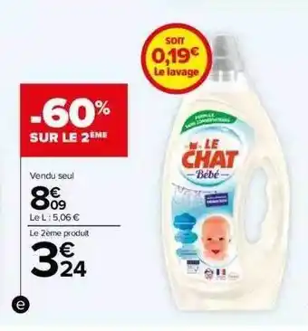 Carrefour Le chat bébé offre