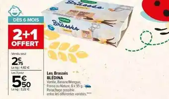 Carrefour Les brassés blédina offre