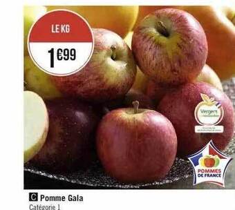 Géant Casino Pomme gala offre