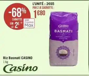 Géant Casino Riz basmati casino offre