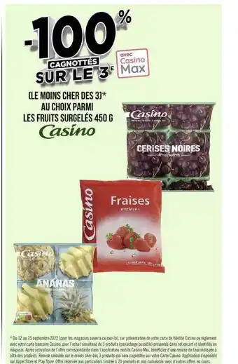 Géant Casino Fruits surgelés 450 g casino offre