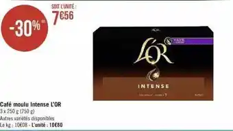 Géant Casino Café moulu intense l'or offre