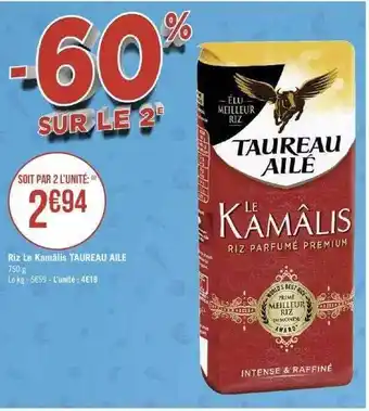 Géant Casino Riz le kamâlis taureau ailé offre