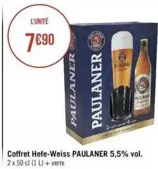 Coffret hefe-weiss paulaner 5,5% vol.