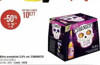 Géant Casino Bière aromatisée 5,9% cubanisto offre