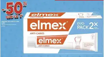 Géant Casino Dentifrice anti-caries 2 x 125ml elmex offre