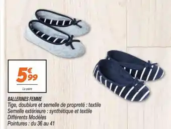 Netto Ballerines Femme offre