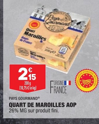 ALDI Quart de Maroilles AOP offre