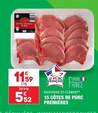 ALDI 15 Côtes de porc premières offre