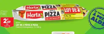 ALDI Lot de 2 Pâtes à Pizza offre