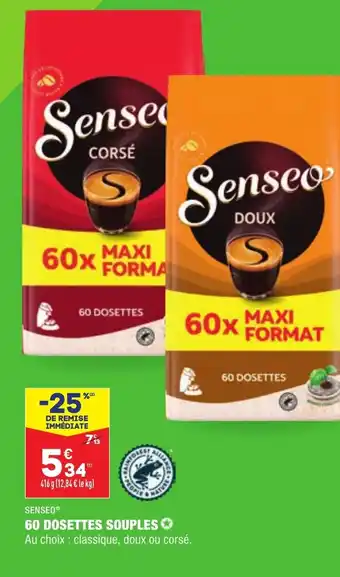 ALDI Senseo 60 Dosettes Souples offre