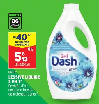ALDI Dash lessive Liquide 2 En 1 offre
