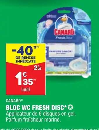 ALDI Bloc Wc Fresh Disc offre