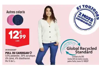 ALDI Pull Ou Cardigan offre