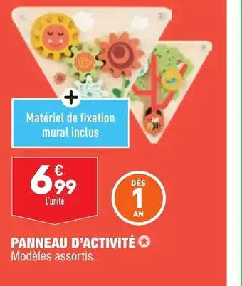 ALDI Panneau d'Activité offre