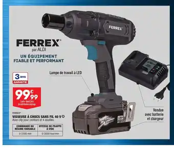 ALDI Visseuse à Choc Sans Fil 40V offre