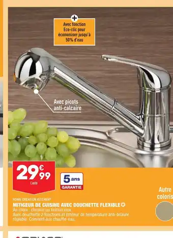 ALDI Mitigeur de Cuisine Avec Douchette Flexible offre