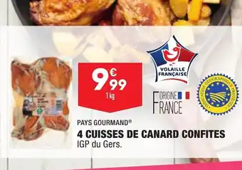 ALDI 4 Cuisses de Canard Confites offre